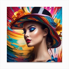 Colorful Hat 9 Canvas Print