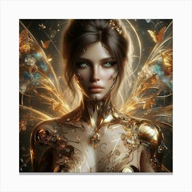 Golden Faerie Canvas Print