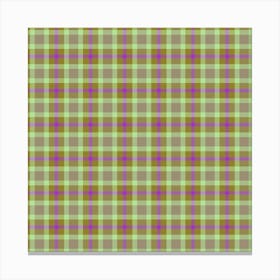 Plaid Fabric 196 Canvas Print