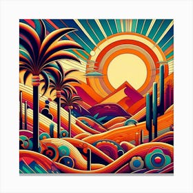 California Sunset Canvas Print