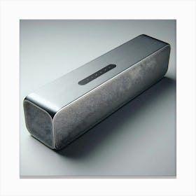 Image Of A Silver Speaker Canvas Print