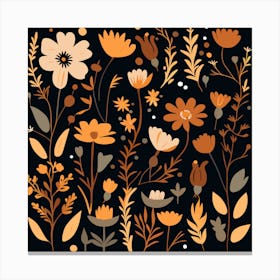 Floral Pattern,nature's signature a hand-drawn floral showcase of inspiration Canvas Print