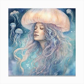 Jellyfish Girl Canvas Print