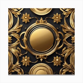 Gold Ornate Frame Canvas Print
