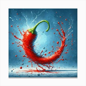 Fiery Dance, A Symphony Of Color And Spice 4 Canvas Print