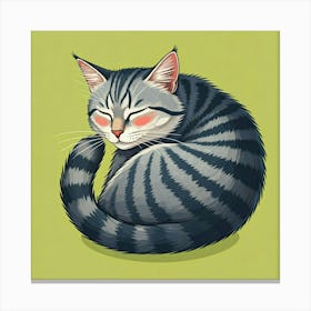 Striped Cat 1 Canvas Print