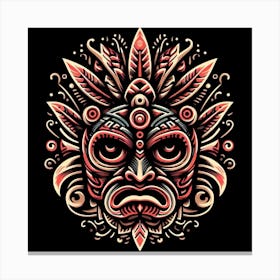 Tiki Mask Canvas Print