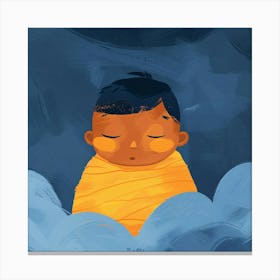 Child In The Clouds Canvas Print