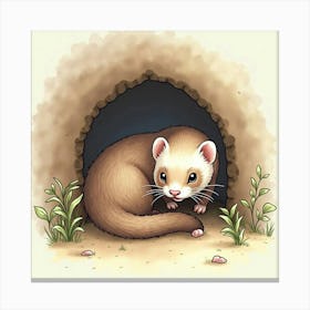 Ferret Canvas Print