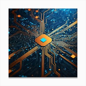 Circuit Board 53 Canvas Print