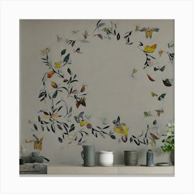 Birds In A Tree Canvas Print