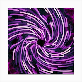 Purple Spiral Background Canvas Print