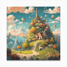 0 A Delightful And Imaginative Landscape Esrgan V1 X2plus Canvas Print