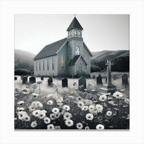 Church In The Field Canvas Print