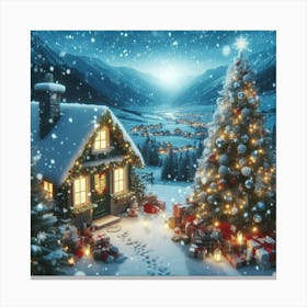 Christmas Village Canvas Print