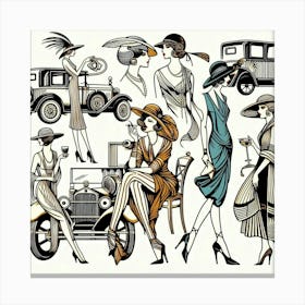 Deco Women 3 Canvas Print