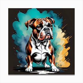Black Dog Canvas Print