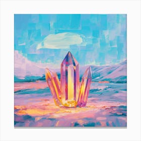 Crystal Crystal Canvas Print