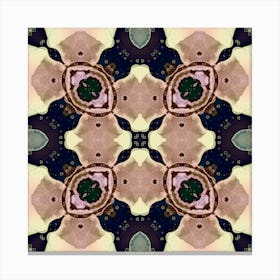 Watercolor Abstraction Mandala Canvas Print