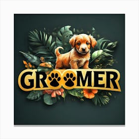 Groomer Logo Canvas Print