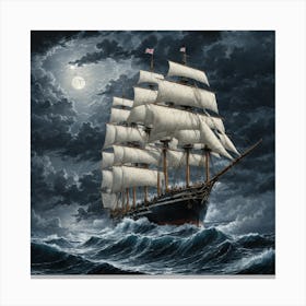 moody seas 12 Canvas Print