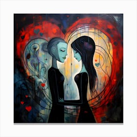 Lovers By Csaba Fikker 96 Canvas Print