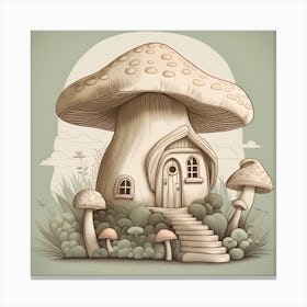 Mushroom House 1 Canvas Print
