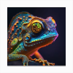 Colorful Chameleon Canvas Print