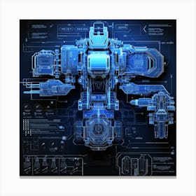 Futuristic Spaceship 10 Canvas Print