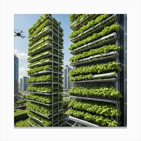 Green City 3 Canvas Print