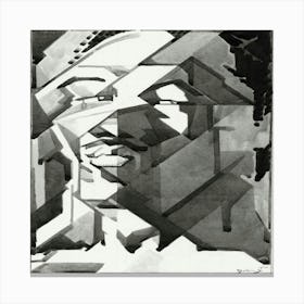 Abstract Portrait Of A Man Canvas Print