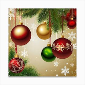 Christmas Ornaments 164 Canvas Print