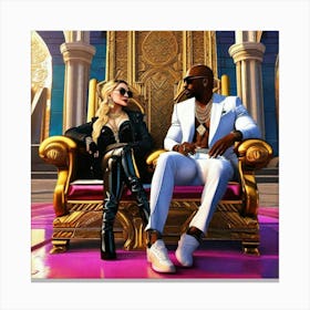 King And Queen 2 Canvas Print