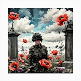 Poppy Soldier Canvas Print