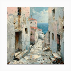 Crete, Greece, Abstract Expressionism, Minimalism, and Neo Dada Canvas Print