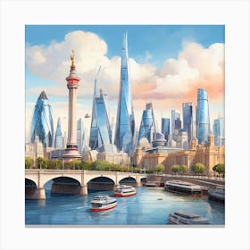 London Skyline Canvas Print