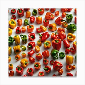 Bell Pepper As Background Perfect Composition Beautiful Detailed Intricate Insanely Detailed Octan (7) Canvas Print