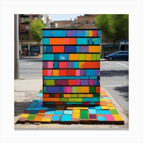 Colorful Block Canvas Print