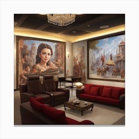 Indian Living Room Canvas Print