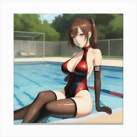 Sexy Anime Girl Canvas Print