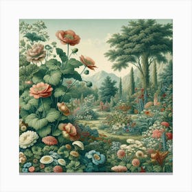 Garden Of Flowers Canvas Print