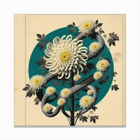 Japanese chrysanthemum Canvas Print