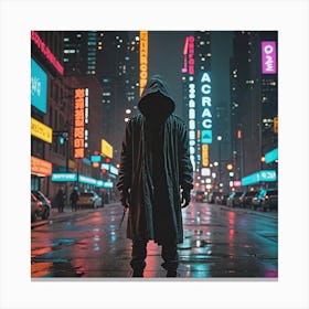 Man In Hoodie Canvas Print