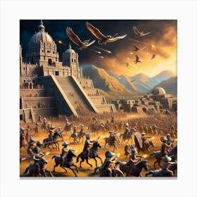 Egyptian Battle Canvas Print