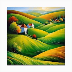 Landscape Painting 117 Canvas Print