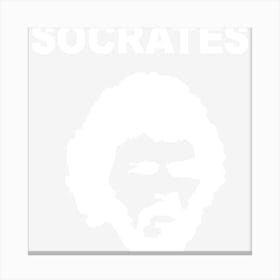 Socrates Brazil 70s Football World Cup Legend Retro Canvas Print