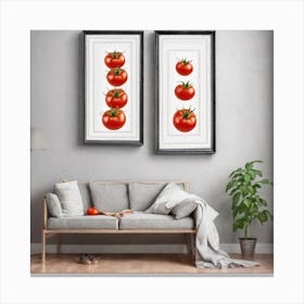 Tomatoes On A Wall Canvas Print