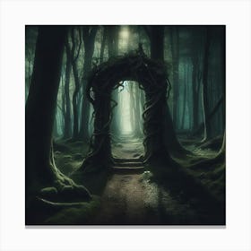 Entrance To The Forest Canvas Print