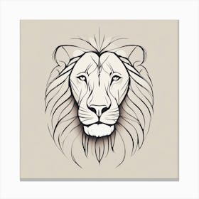 Lion Head Canvas Print