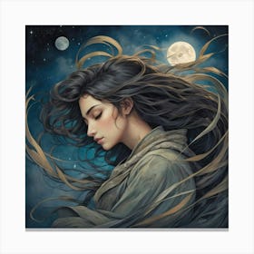 Sleepless Wind Art Print 2 Canvas Print